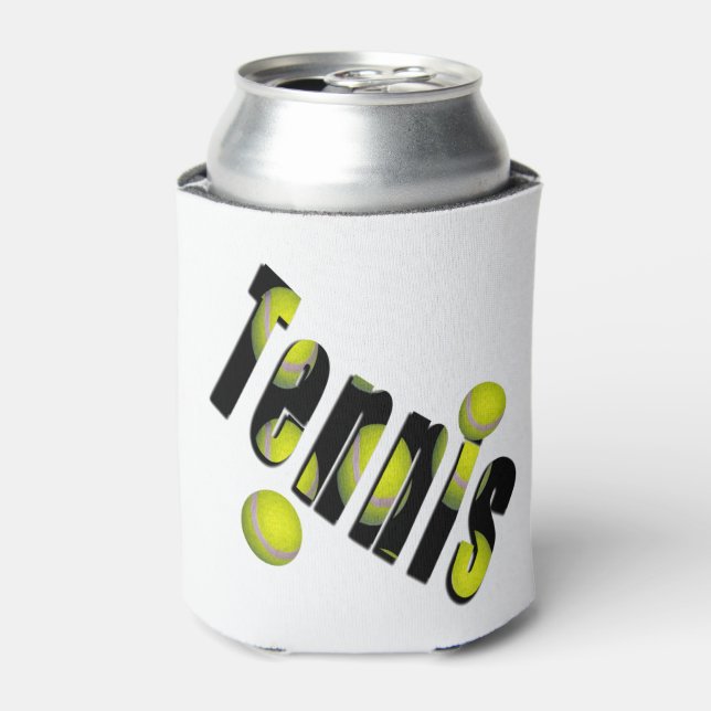Porta-lata Logotipo E Bolas De tênis, (Can Front)