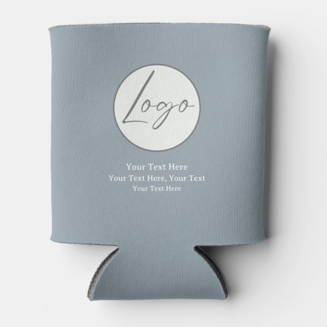 Porta-lata Logotipo empoeirado Blue Cooler (Frente)