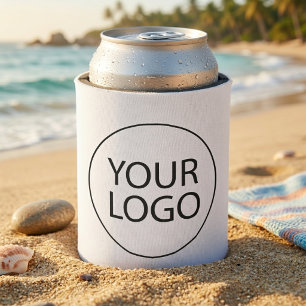 Porta-lata Logotipo Empresarial Branco Personalizado Profissi