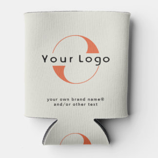Porta-lata Logotipo na empresa Light Green + Black Text