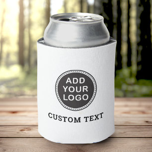 Porta-lata Logotipo ou promocional de texto personalizado