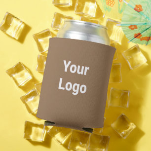 Porta-lata Logotipo personalizado simples e elegante aqui da