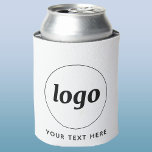 Porta-lata Logotipo simples com Promocional para empresa de t<br><div class="desc">Adicione seu próprio logotipo e escolha de texto a este design. Remova o texto se preferir. Minimalista e profissional. Ideal para empresas,  eventos ou feiras comerciais. Excelente para funcionários ou como produto promocional para seus clientes e clientes.</div>