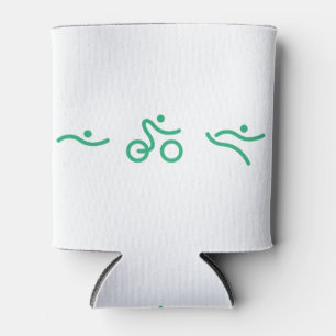 Porta-lata Logotipo verde do Triathlon