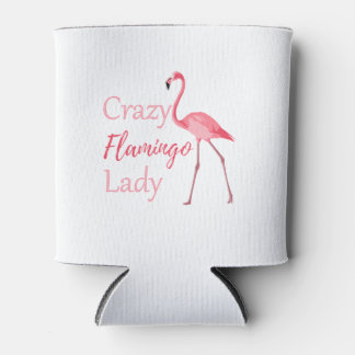 Porta-lata Louca Flamingo Lady Funny Flamingo