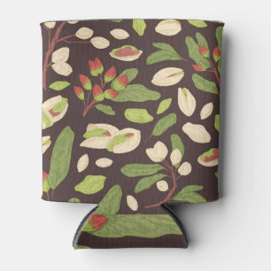 Porta-lata Loucos De Pistachio: Sem Costura Desenhada À Mão.