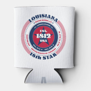 Porta-lata Louisiana State Pride Monographic Cooler