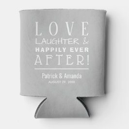 Porta-lata Love and Laugher SILVER