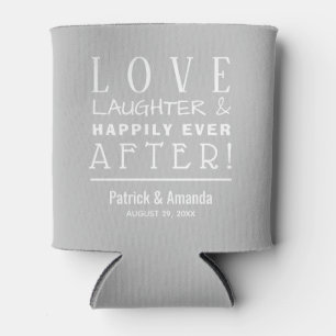 Porta-lata Love and Laugher SILVER