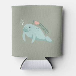 Porta-lata Love Manatees
