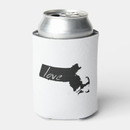 Porta-lata Love Massachusetts Shaped Black Chalkboard