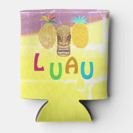 Porta-lata Luau Tiki de Abacaxi de Verão