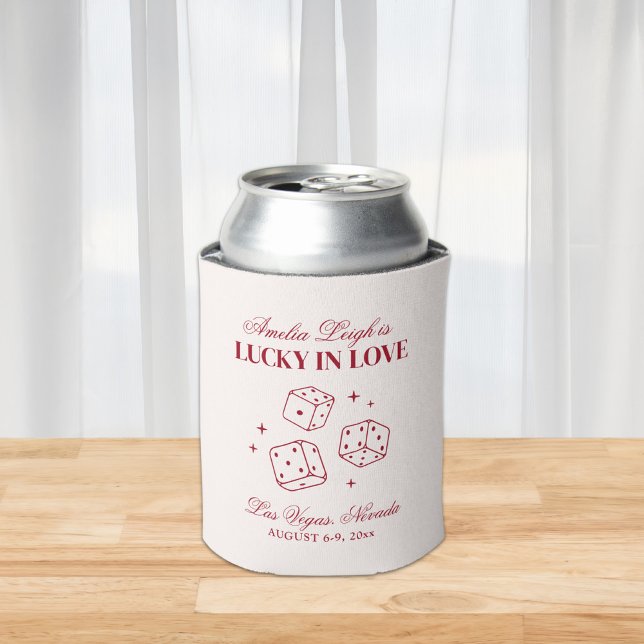 Porta-lata Lucky In Love Cocktails Bachelorette Weekend (Criador carregado)