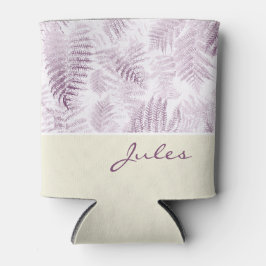 Porta-lata Lush Serene Pink Ferns em Amarelo