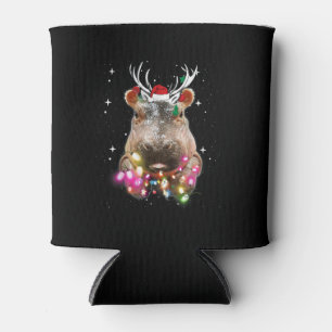 Porta-lata Luzes de Natal Hippo Fiona Hippopotamus Lover