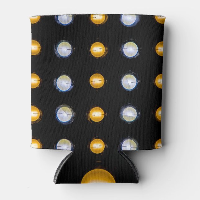 Porta-lata Luzes LED, fundo de abstrato de encerramento. (Frente)