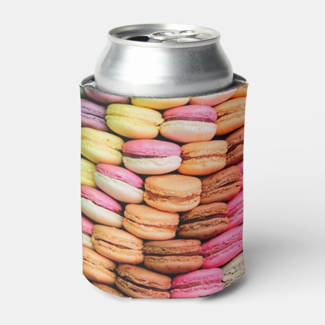 Porta-lata Macarons Enfeitados e Fofos (Can Front)