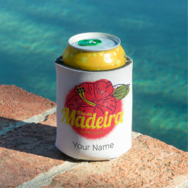 Porta-lata Madeira Hibiscus Fllower Island Portugal Souvenir