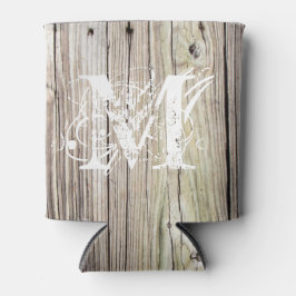 Porta-lata Madeira Rústica Monificada Pode Refrigeração