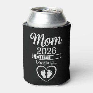 Porta-lata Mãe 2026 Carregando Anúncio de Gravidez do Pai Beb