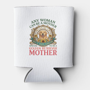 Porta-lata Mãe Cachorro Retriever Dourado Girassóis Abelhas_1