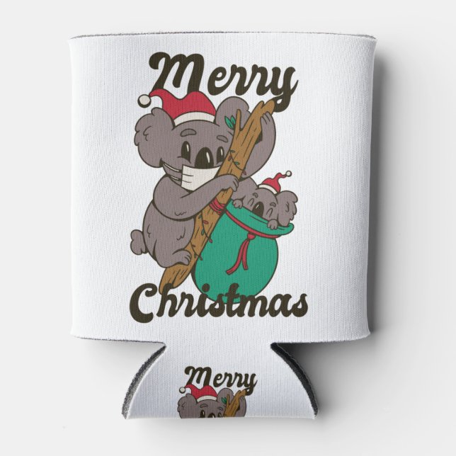 Porta-lata Mãe Coala de Natal (Frente)