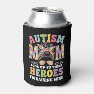Porta-lata Mãe de Autista Criando Herói Coque Desarrumado Aut