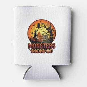 Porta-lata Mãe dos Monstros Halloween Esqueleto Abóbora Coruj