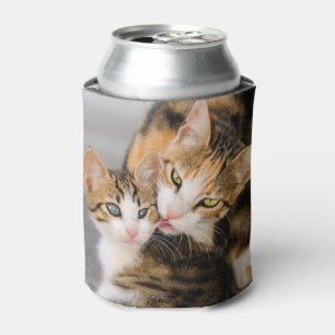 Porta-lata Mãe Gato Adora Foto De Gatinho Bonito, Bawdle Engr