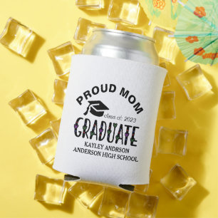 Porta-lata Mãe Orgulhosa, Nome de Graduação Personalizado Ano