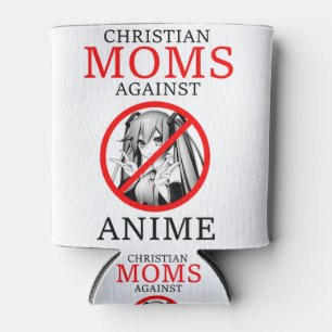 Porta-lata Mães Cristãs Contra Anime Engraçado Meme