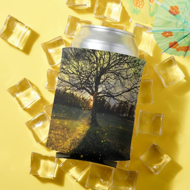 Porta-lata Magical fireflies dreamy landscape (Verão in situ)