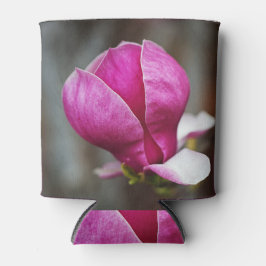 Porta-lata Magnólia Rosa em Flor Completa