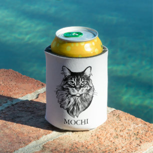 Porta-lata Maine Coon Cat Personalizado