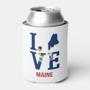 Porta-lata Maine US State Love