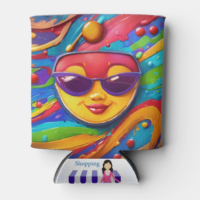 Porta-lata Mais frio: "Mantenha-o Legal: Explore nosso Na mod (Frente)