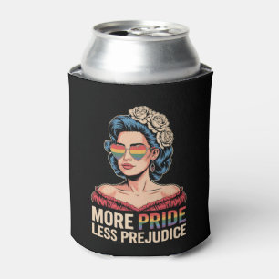 Porta-lata Mais Orgulho Menos Preconceito LGBTQ Orgulho Aliad