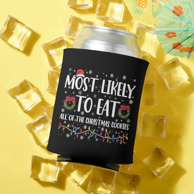 Porta-lata Mais Propenso a Comer Todos os Biscoitos de Natal  (Verão in situ)