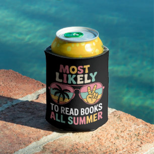 Porta-lata Mais Propenso a Ler Livros Todo o Verão Presente p