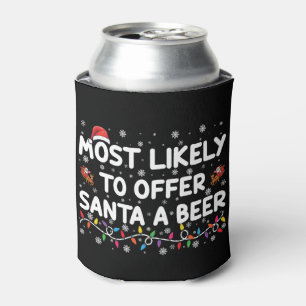 Porta-lata Mais Propenso a Oferecer Uma Cerveja ao Papai Noel