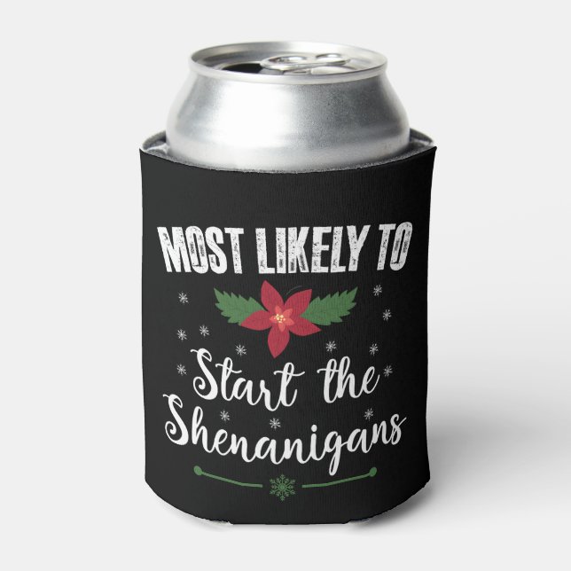 Porta-lata Mais Provável Para Começar O Natal Dos Shenanigans (Can Front)