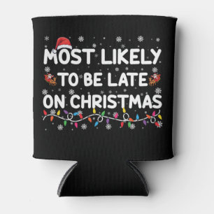 Porta-lata Mais Provavelmente Atrasado No Pajama De Natal