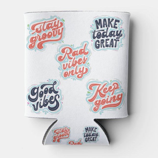 Porta-lata Make Today Great motivational quotes (Frente)