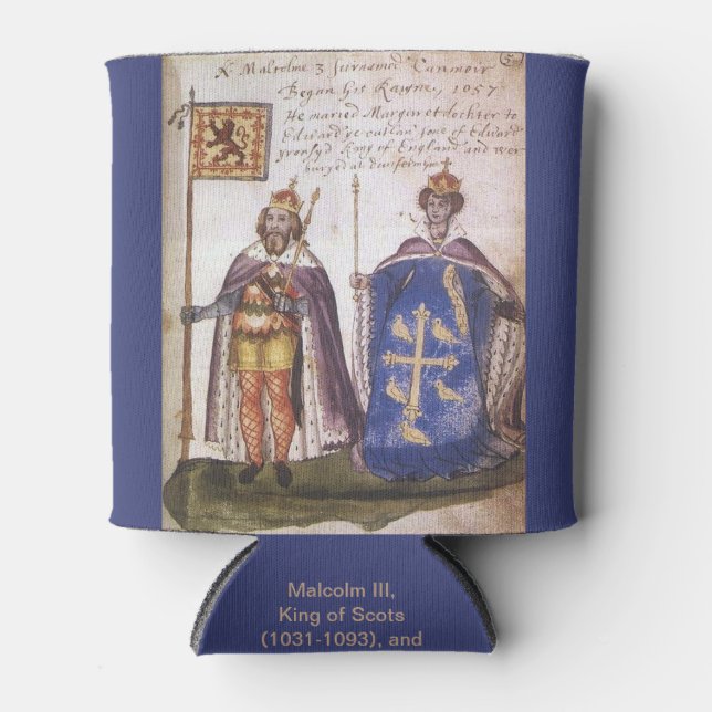 Porta-lata Malcolm III e Queen Margaret Can Cooler (Frente)