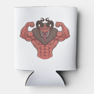 Porta-lata Malhação Muscular Flexível de Natal do Krampus Spo