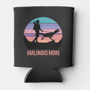 Porta-lata Malinois Mãe Velociraptor Maliraptor Retro Rosa