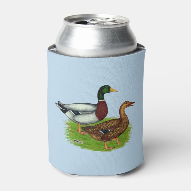 Porta-lata Mallard Drake e Duck (Can Front)