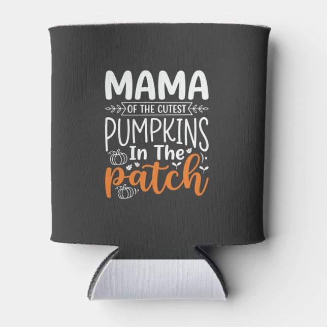 Porta-lata Mama Pumpkins Patch Design de Halloween_1 (Frente)