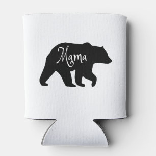 Porta-lata Mama Ursa Preta e Branca