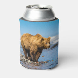 Porta-lata Mamãe urso observando seus dois filhos